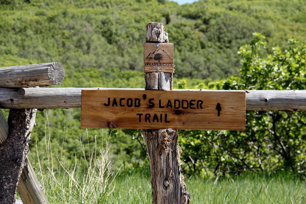 Jacob's Ladder Trailhead Sign