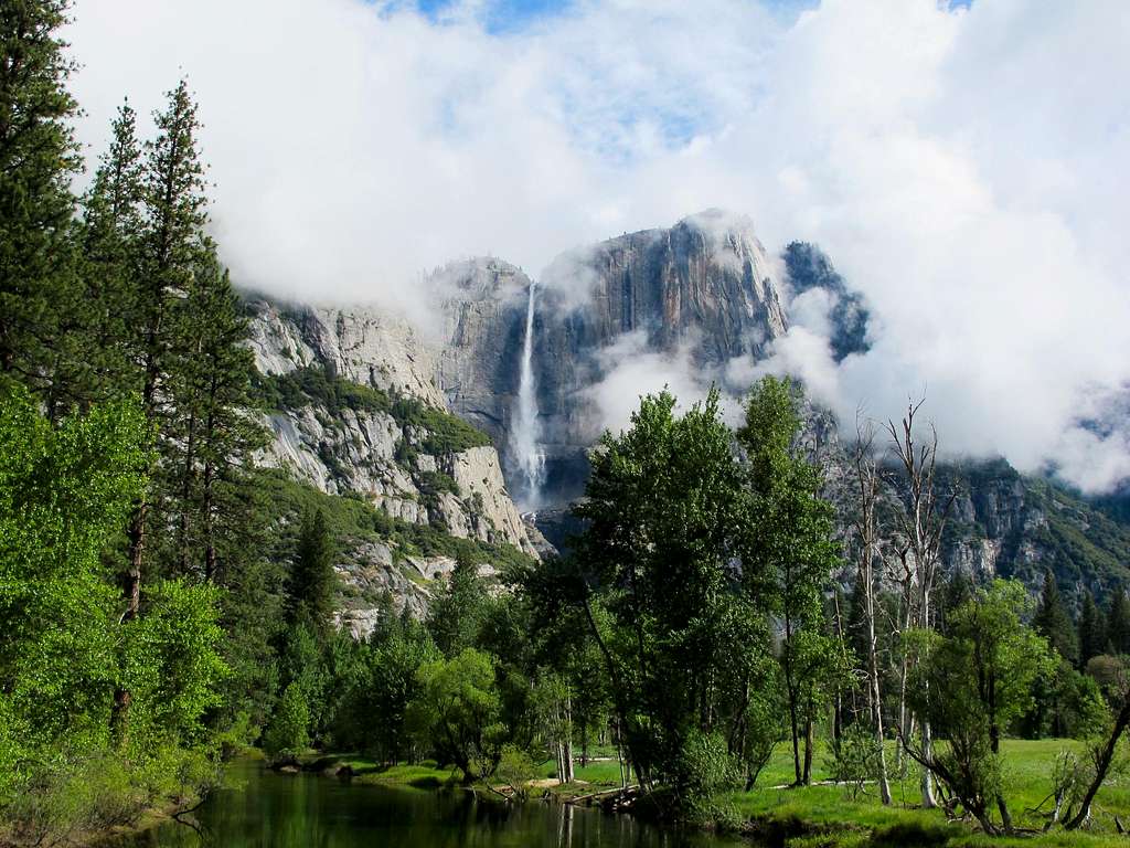 Upper Yosemite Falls and the Valley
