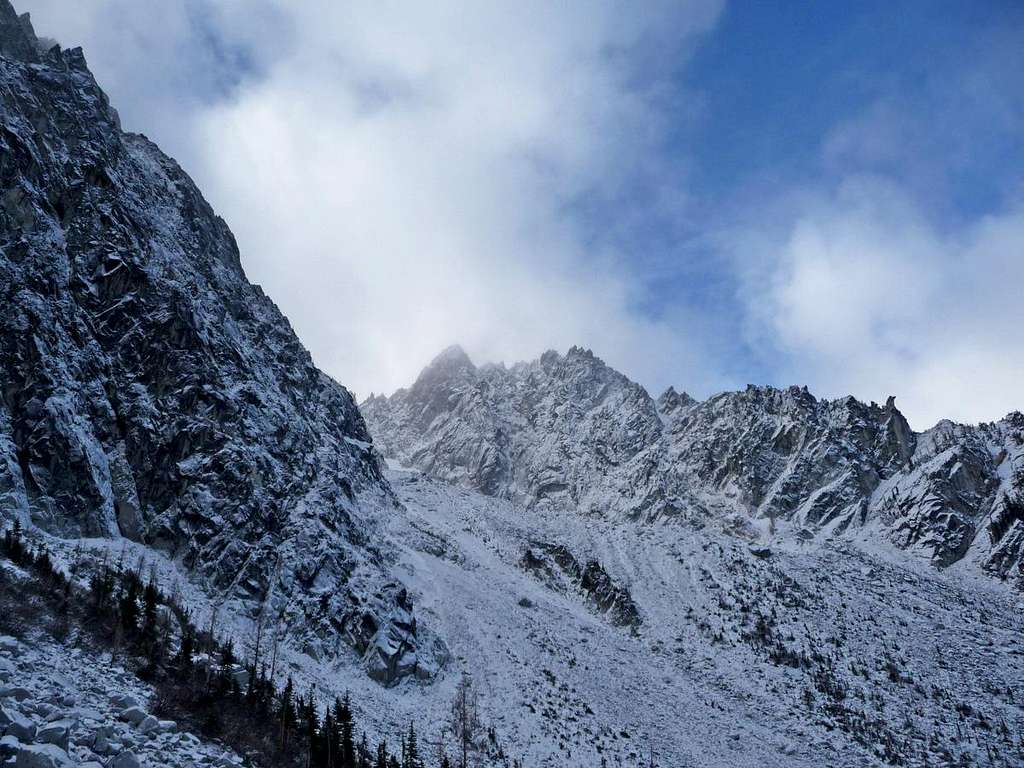 Fresh Snow on Colchuck Peak