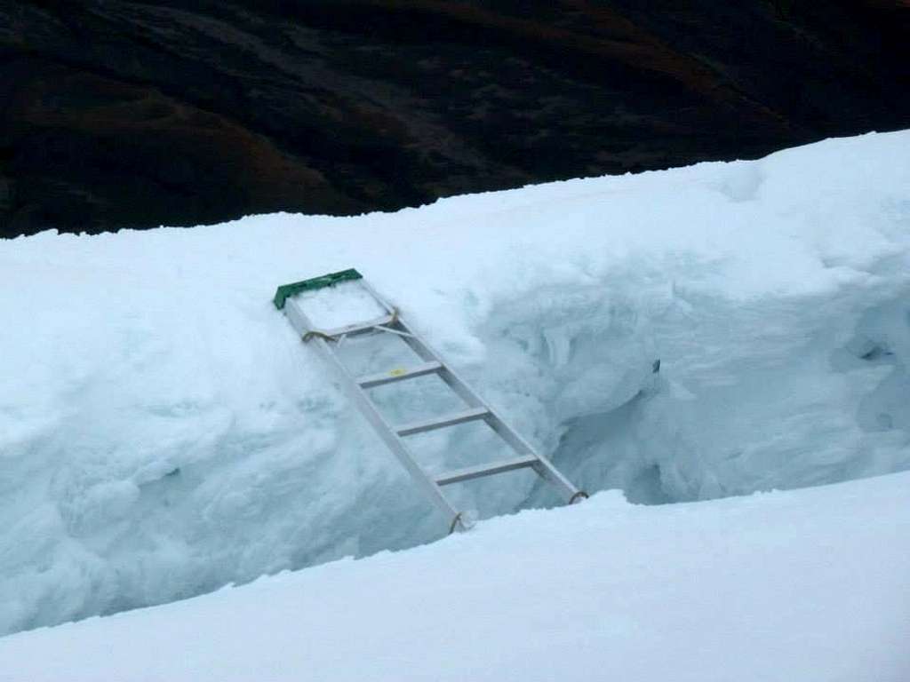 Ladder @ 5,400m on Cotopaxi