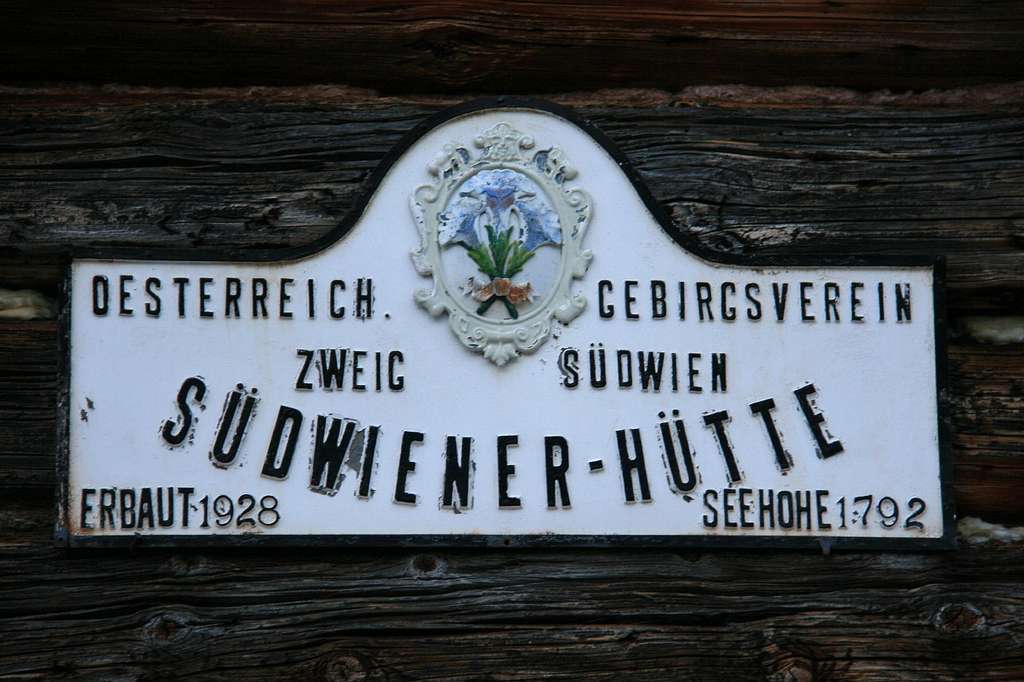 Suedwiener Huette, 1.792m