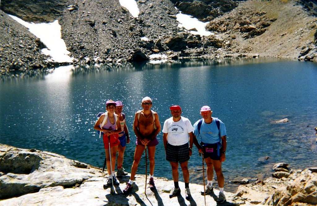 Lago Gelato before the ascent on Monte Iverta 1993