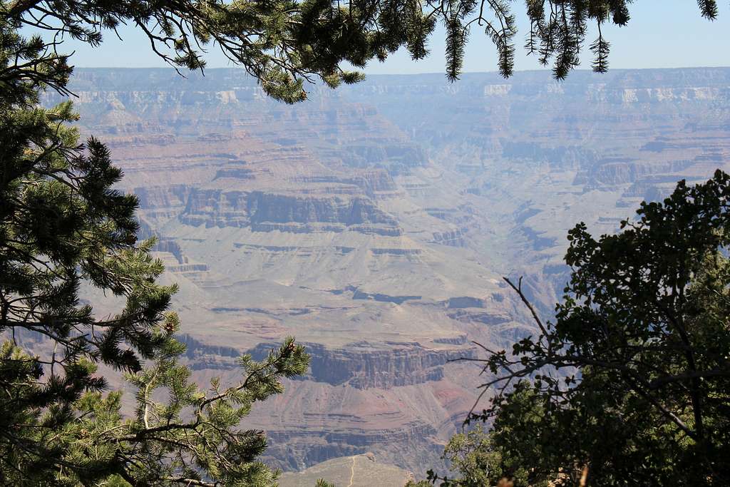 The Grand Canyon from the South Rim near the Bright Angel Trail trailhead