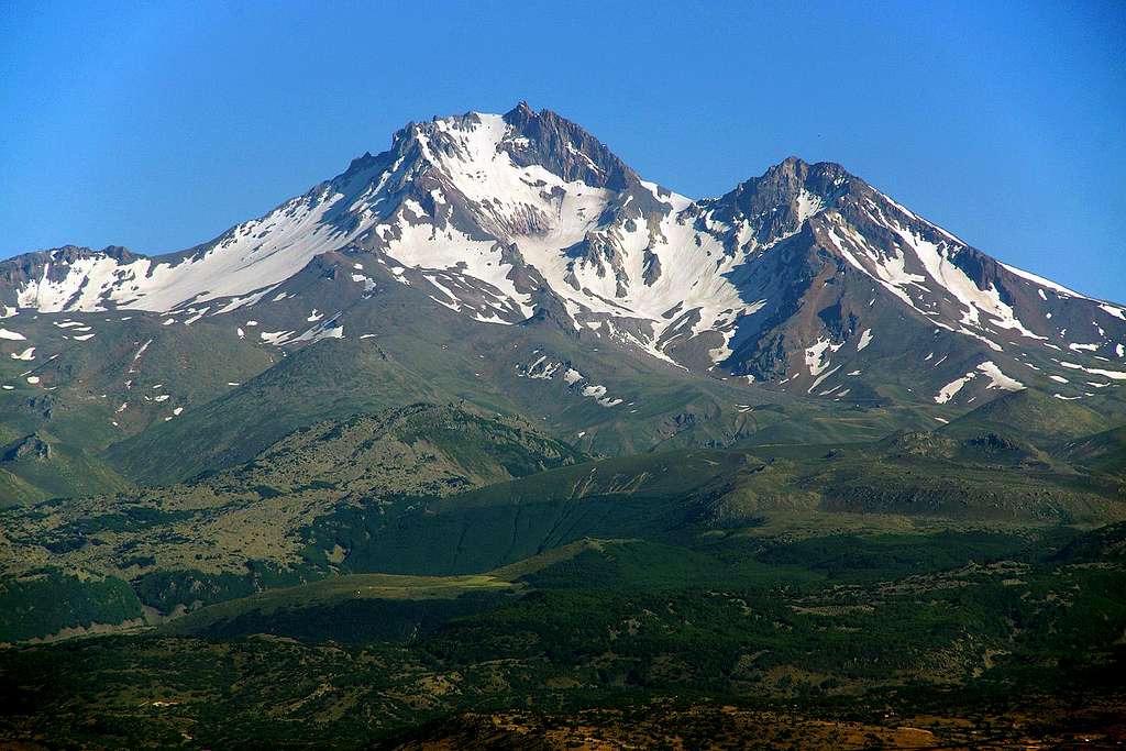 Erciyes as seen from the North-West