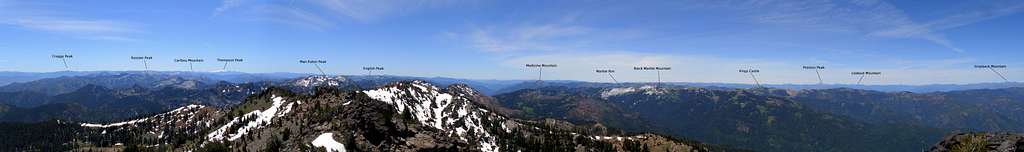 Boulder Peak Summit Panorama