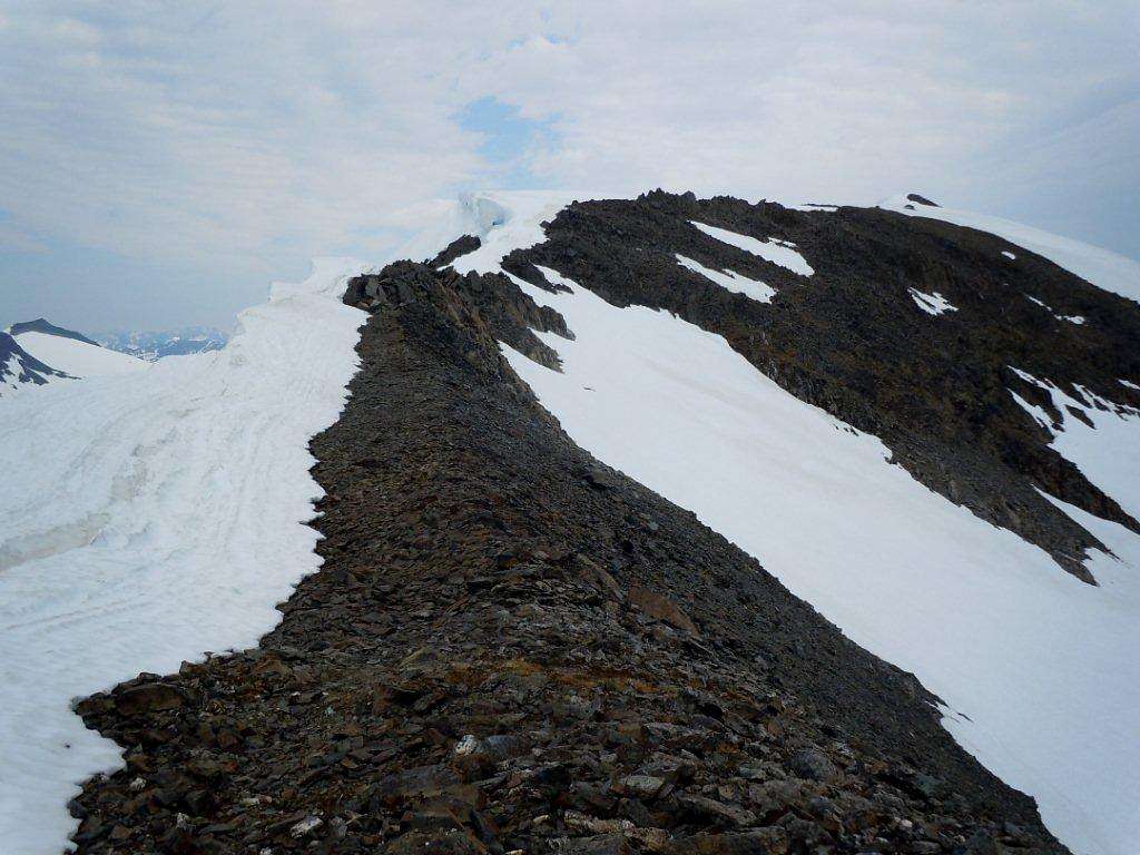 part of the long ridge to the summit