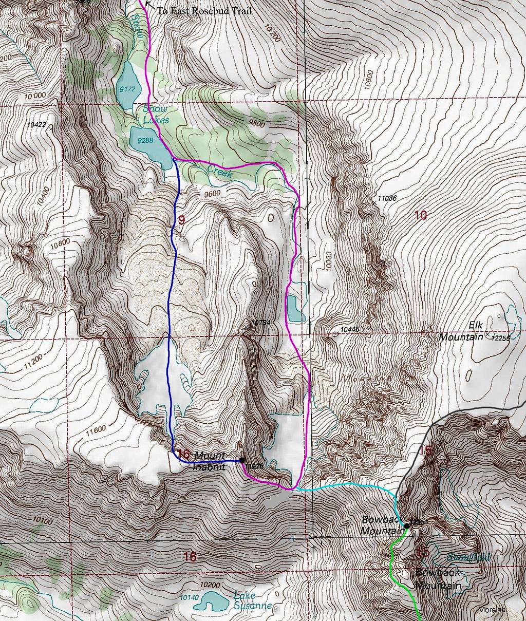 Mount Inabnit Topo Map