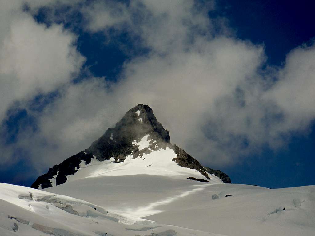 Clouds over the summit