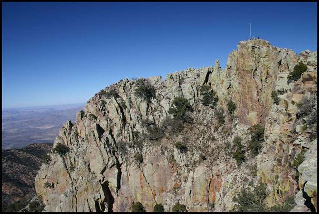 The west face of Emory Peak....