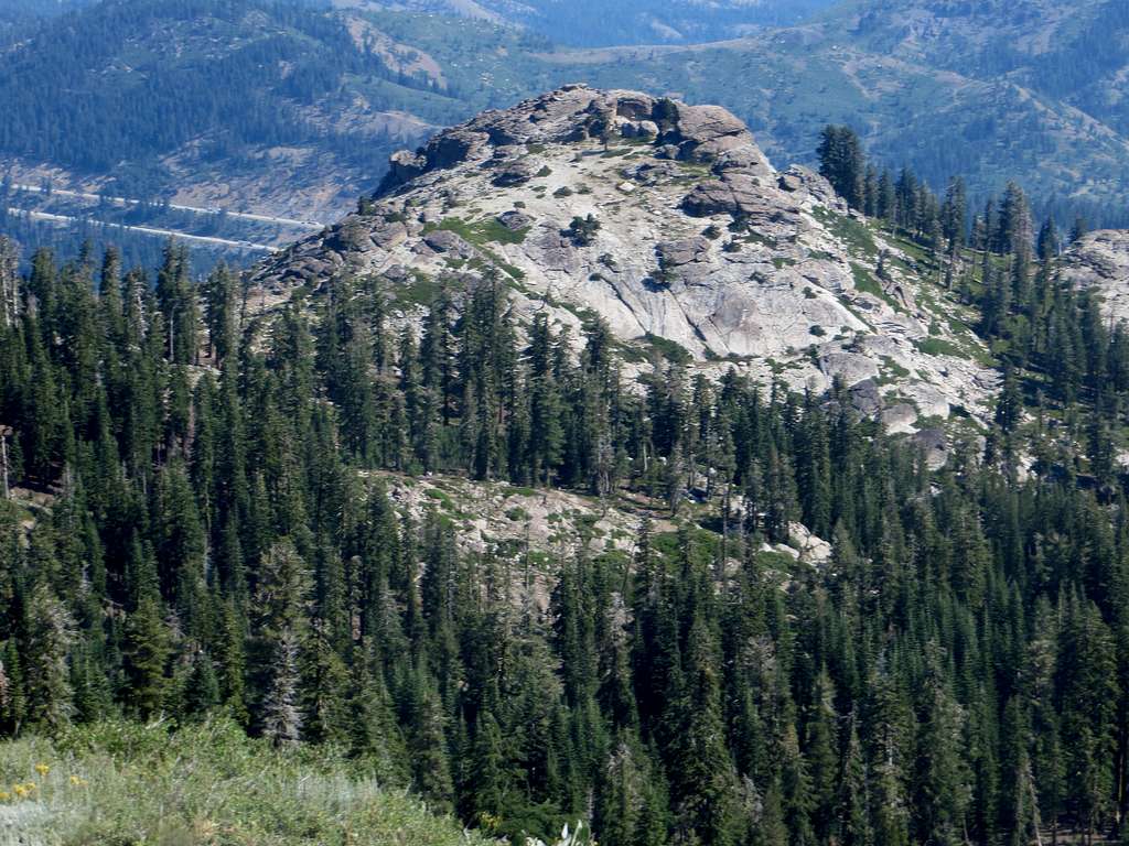 Donner Peak from the summit of Mount Judah