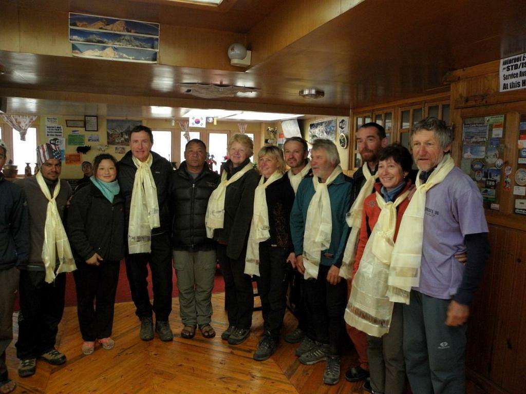 Leaving Namche - hotel Kamal