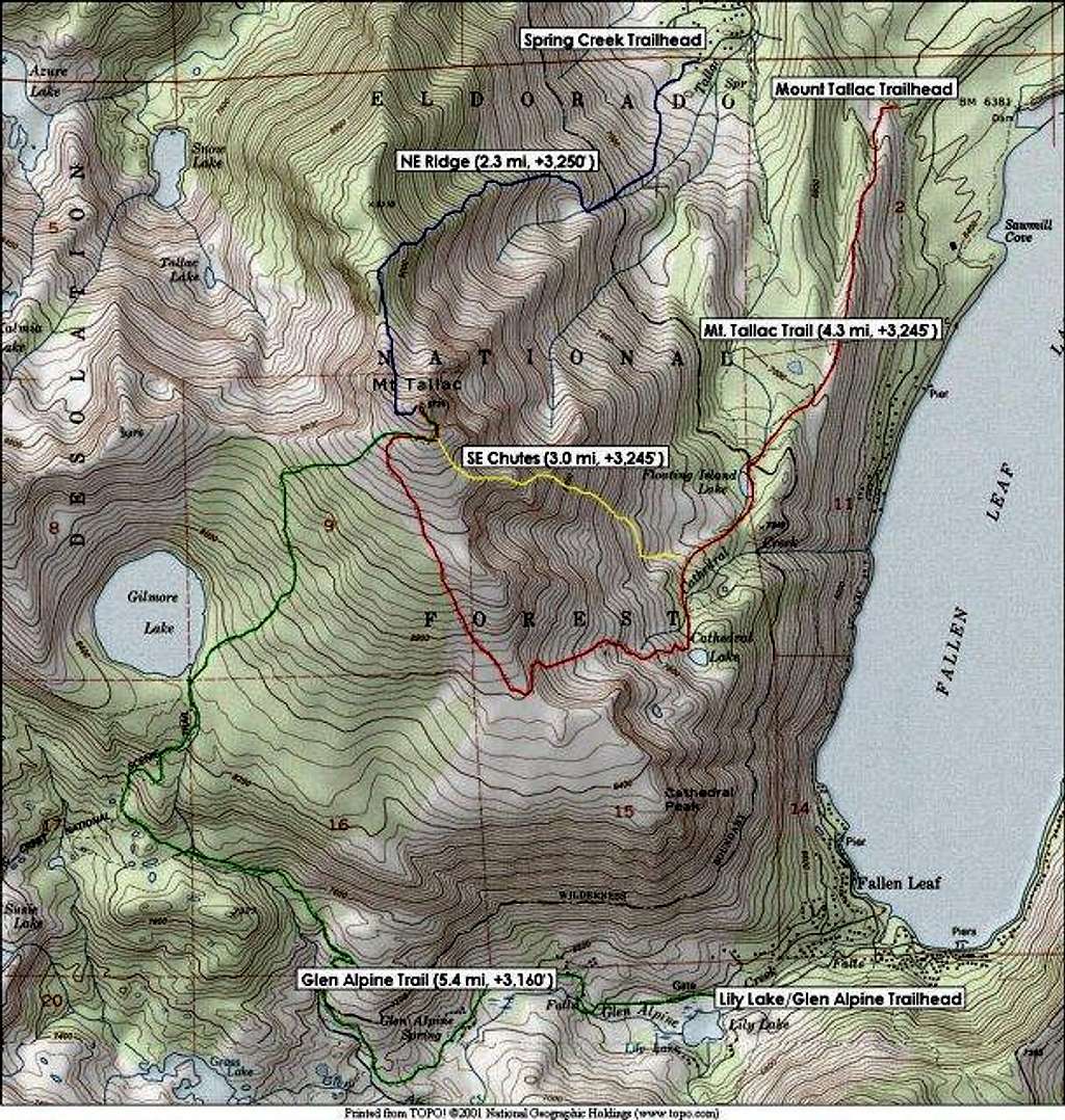 Annotated Topo Map showing...