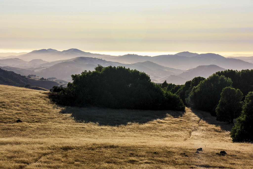 West from Burdell Mtn. southwest summit area.