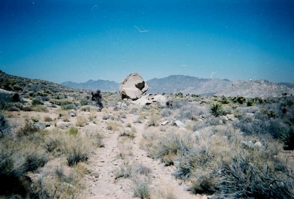 A giant boulder near...