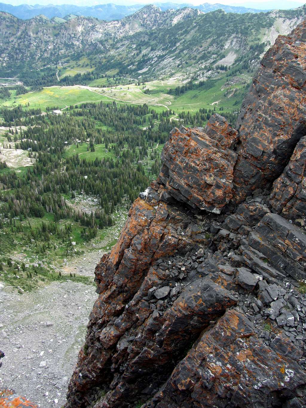 View north from below Devil's Castle west summit