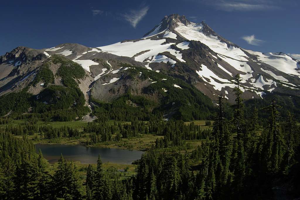 Mt. Jefferson with Russell Lake