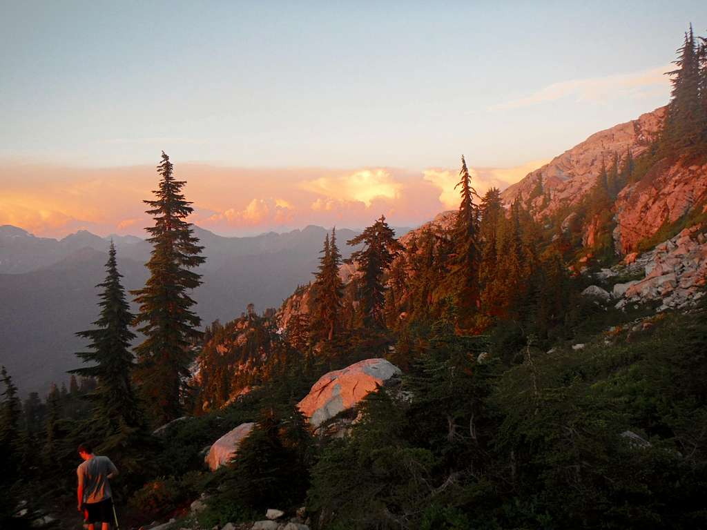 Evening light at the base of Mount Pilchuck