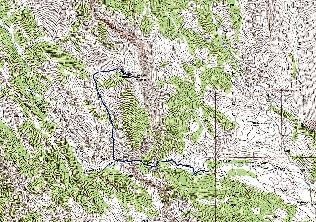 Fairview Mountain Route