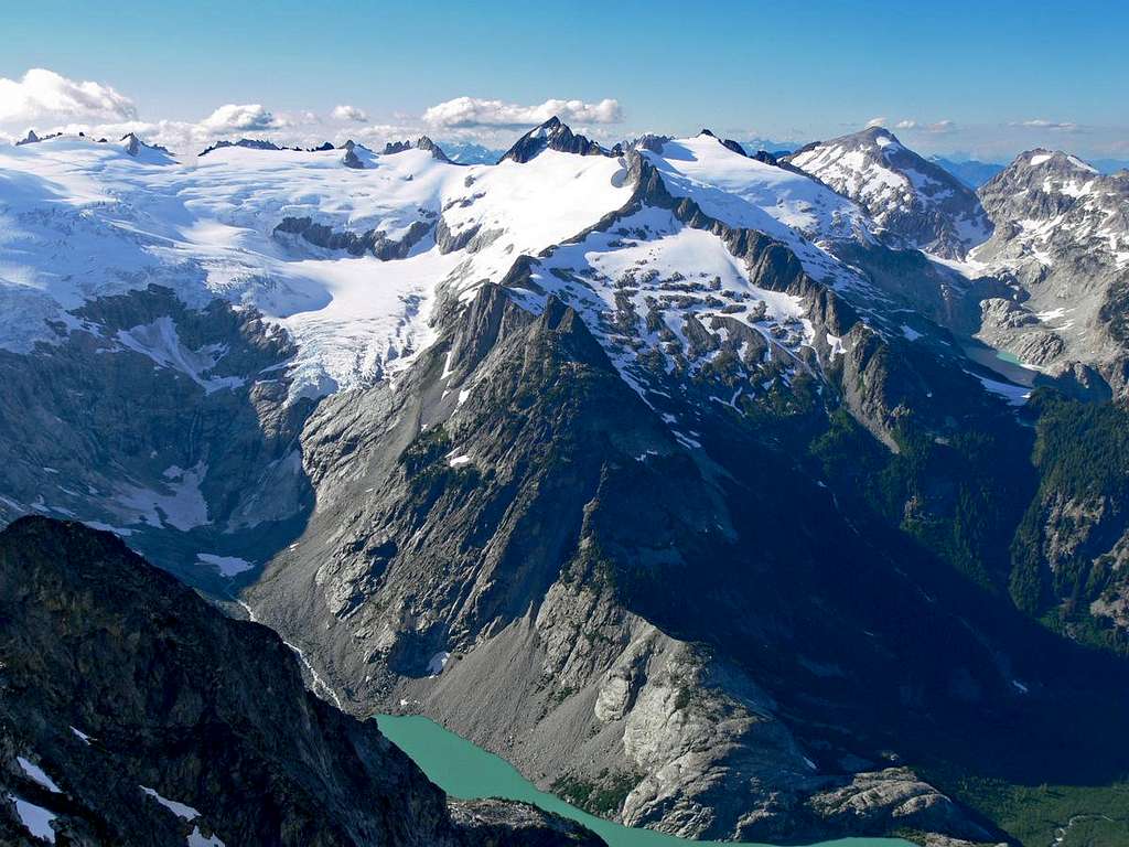 The Inspiration Glacier with Moraine Lake