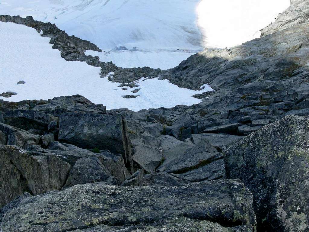 Looking Down the Ridge