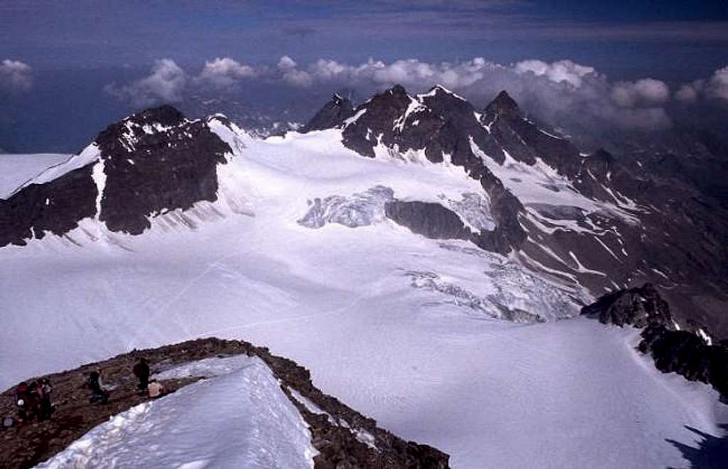 View from the top of Piz...