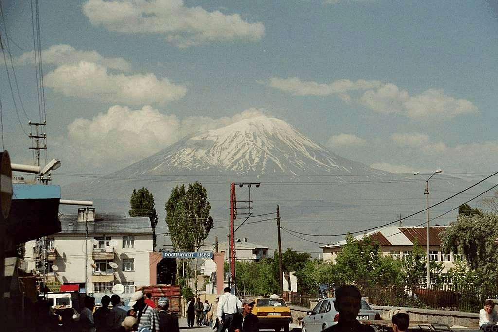 Ararat from downtown Dogubayazit