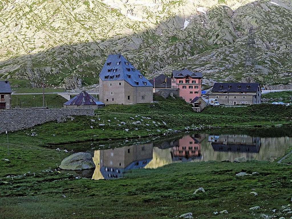 Morning on St. Gotthard pass