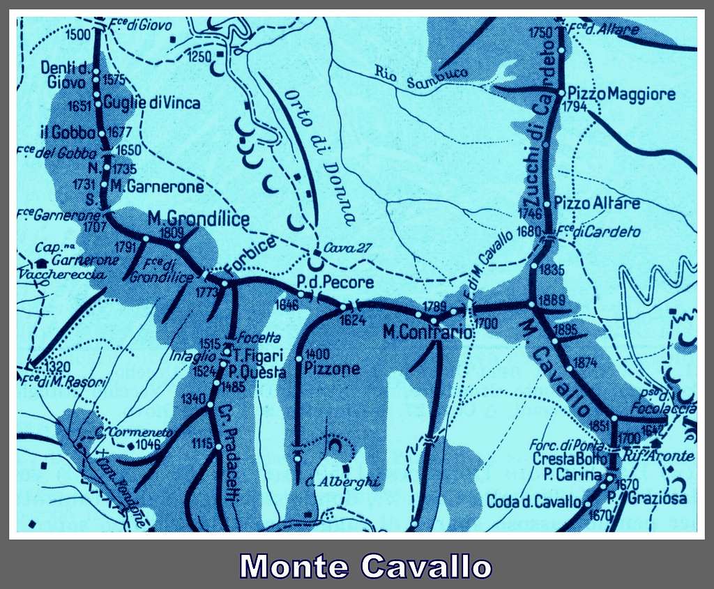 Monte Cavallo map