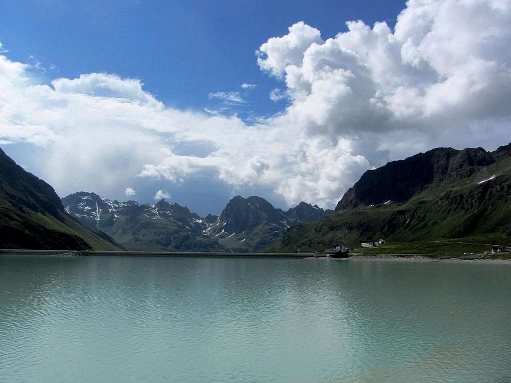 The Silvretta Stausee, with the Hochmaderer in the background