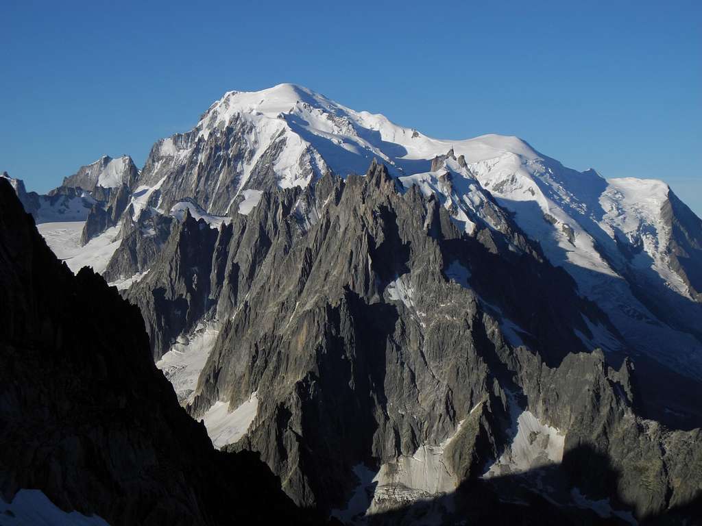 Mont Blanc seen from Grands Montets