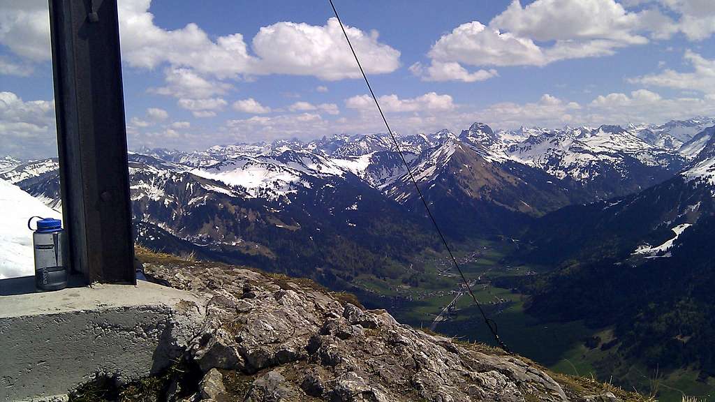 Widderstein (2533m) seen from the Kanisfluh summit
