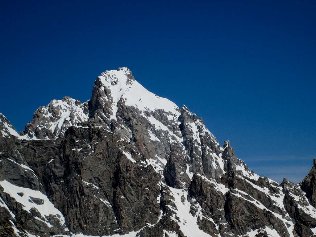 The Grand Teton seen from high on Buck Mountain, May 2013