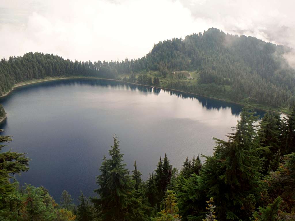 Summit Lake from near the summit