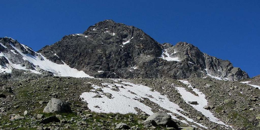 Gross Seehorn (3121m) from the northeast