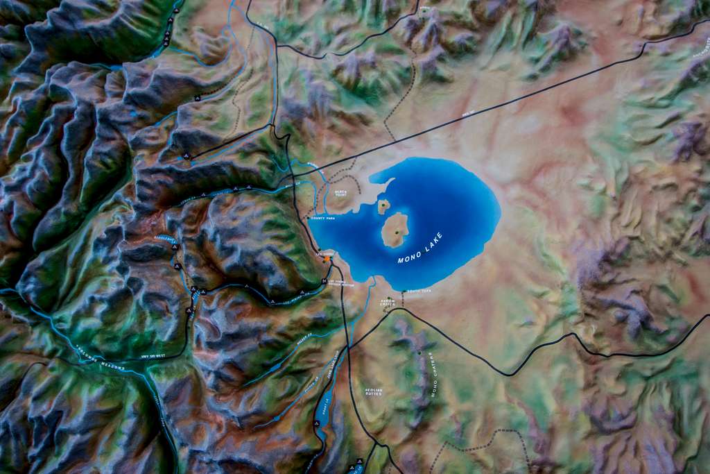 Relief Map of Mono Lake Basin