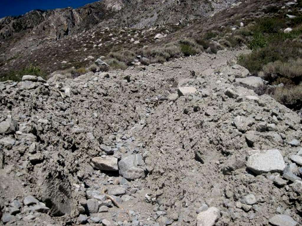 Wash on Trail to Mt Tom