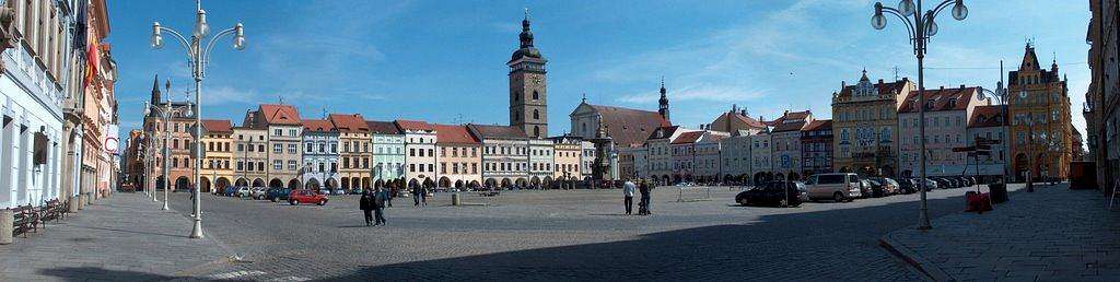 České Budějovice - town square