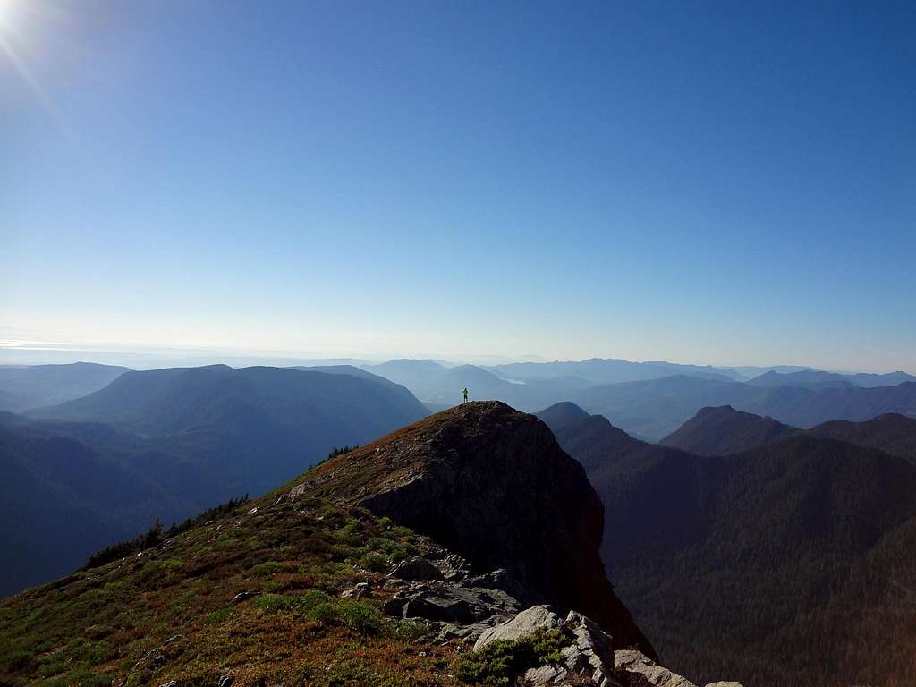 Mount Bullon's false west summit from main summit