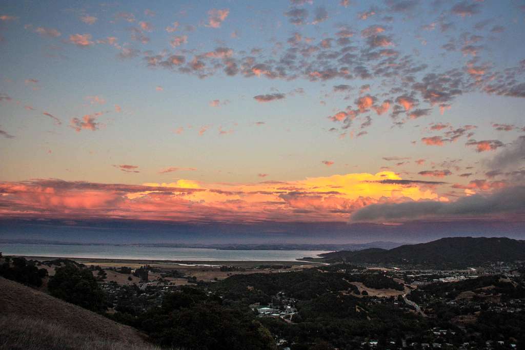 Sunset over San Pablo Bay