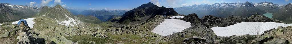 Bielerspitze: 360° summit panorama
