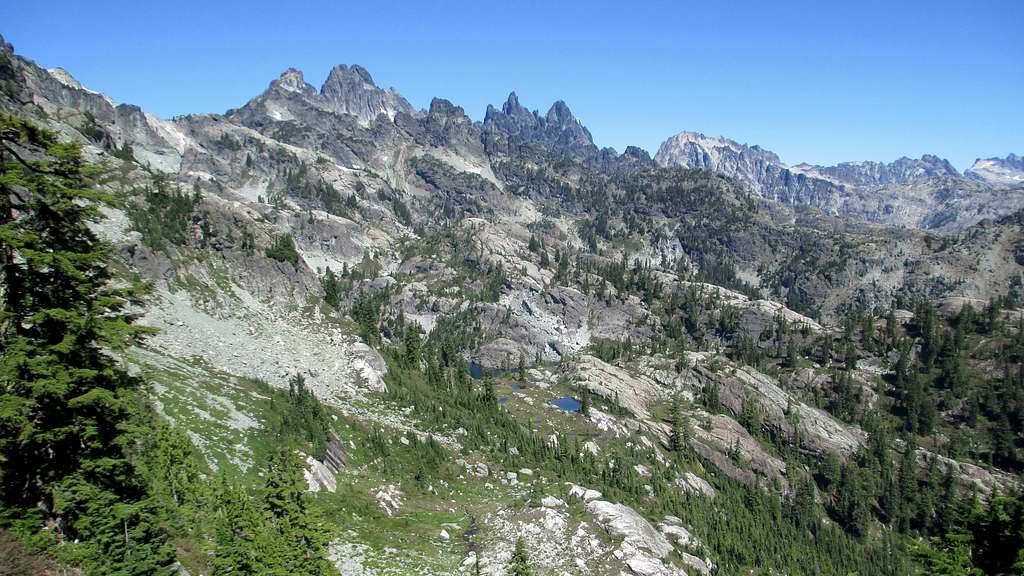The View to Chikamin Peak From the Saddle