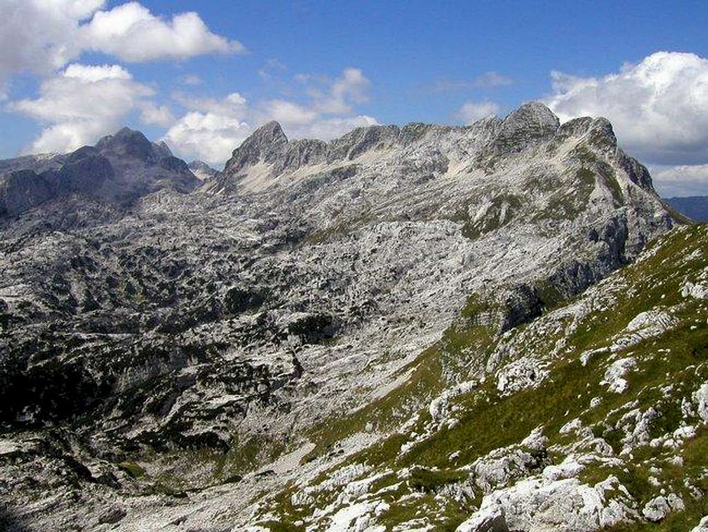 Panorama of the main ridge of...