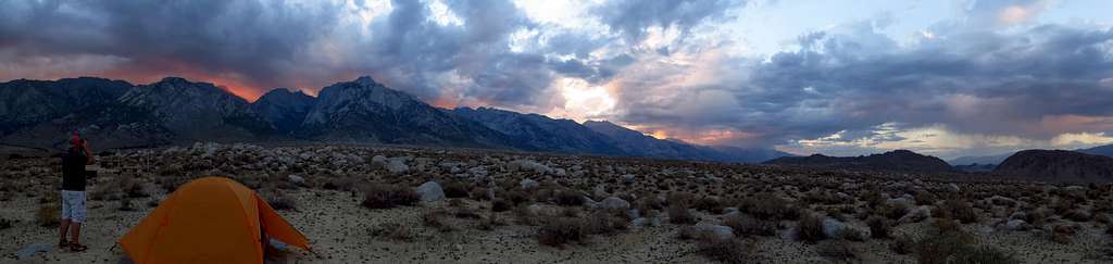 Lone Pine Sunset Panorama