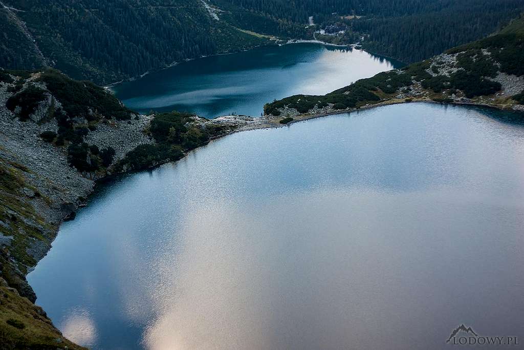 Czarny Staw and Morskie Oko lakes