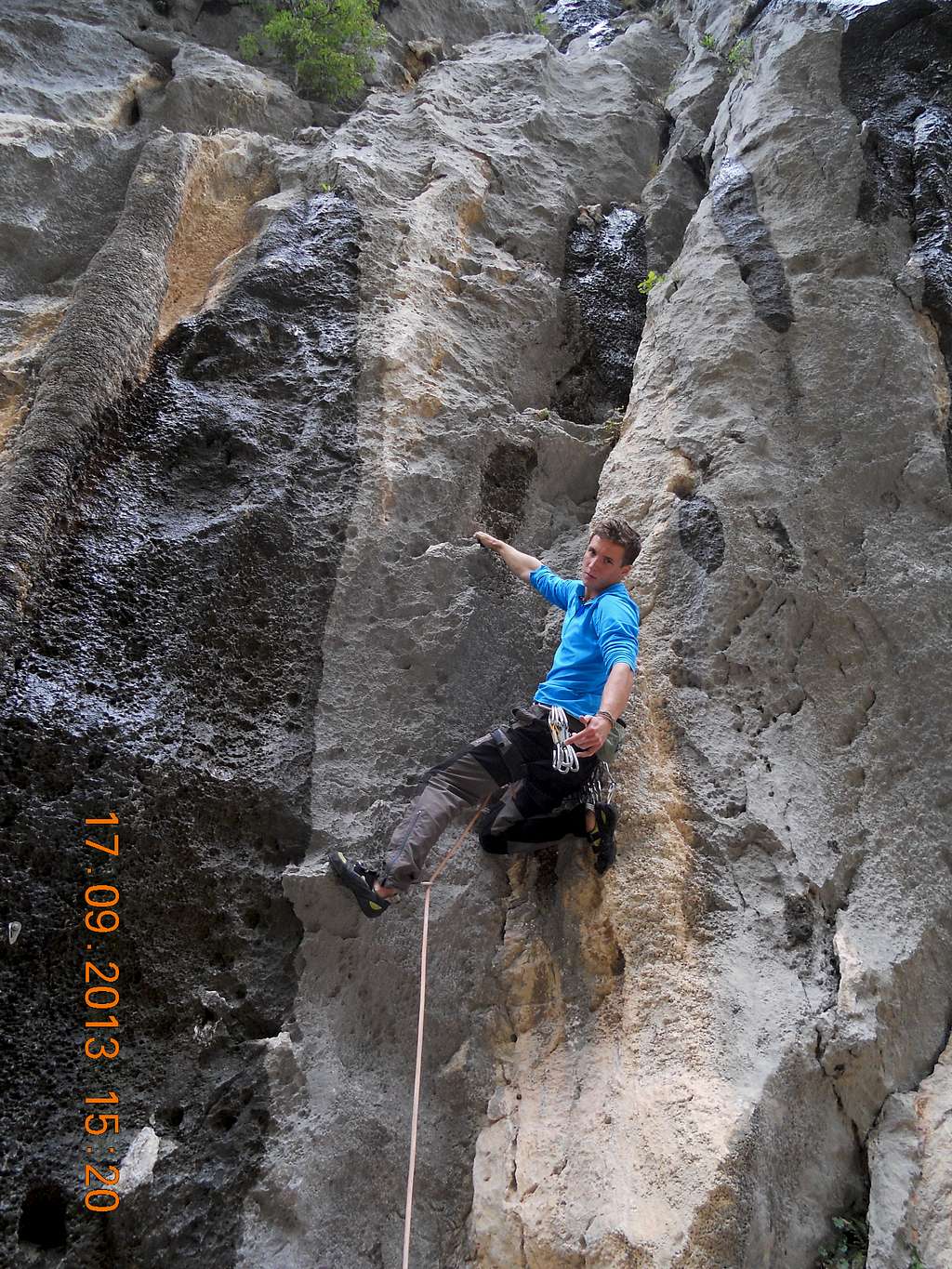 Warm up - sport route in Paklenica