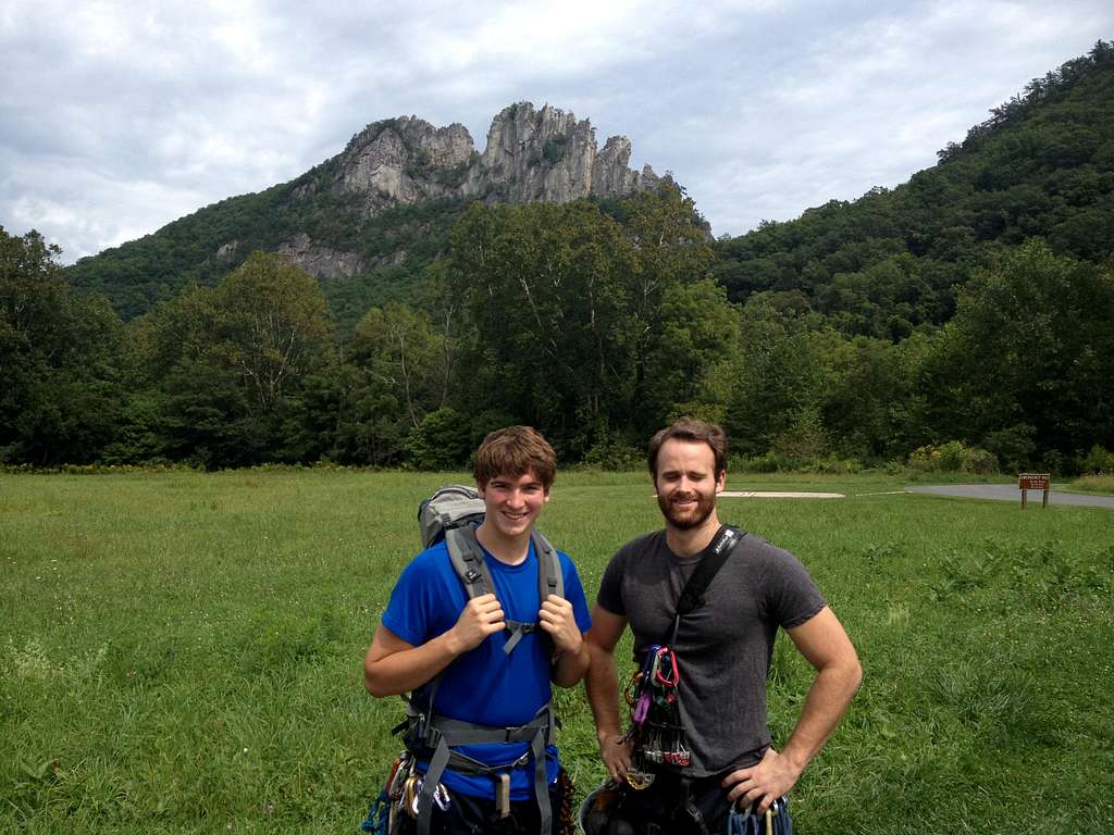 Judge and John at Seneca Rocks WV