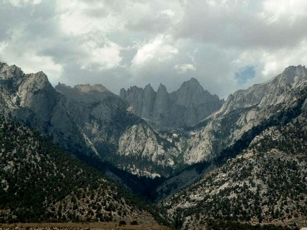 Looking back at Mount Whitney...
