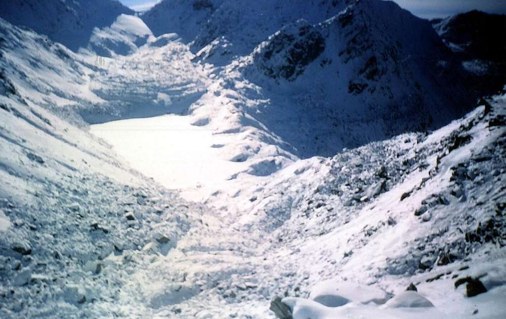 Lonely Ascent to Becca Pouegnenta Winter conditions 1996
