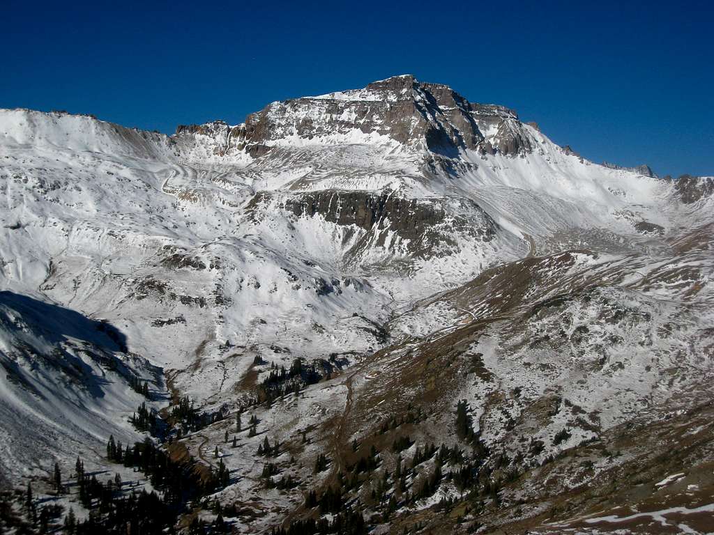 Gilpin Peak under fresh fall snow