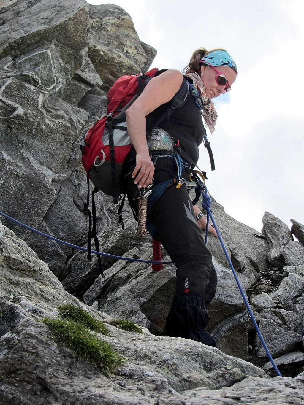 Descending Piz Buin